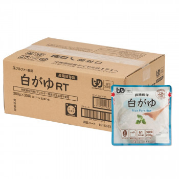 アルファー食品 白がゆRT 200g ×30袋 15156226【送料無料】（同梱・代引不可）