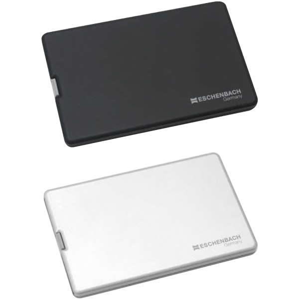 携帯用薄型ライトつきルーペ　「イージーポケット」　3倍　152111シルバー【同梱・代引不可】