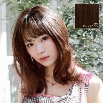 送料無料 プリシラ つむじ前髪ウィッグ ナチュラルぱっつんバングス 耐熱 ダークブラウン TFX-104-TDB 目力をプラス!ナチュラルぱっつんバングスの通販は