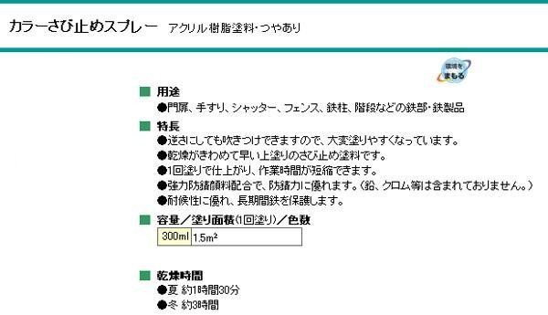 ニッペ ホームペイント カラーさび止めスプレー 300ml 12本入 |b03の通販は