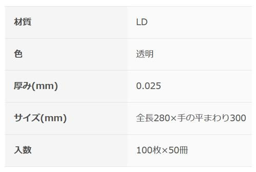 オルディ ポリグローブM 透明100P×50冊 10465301