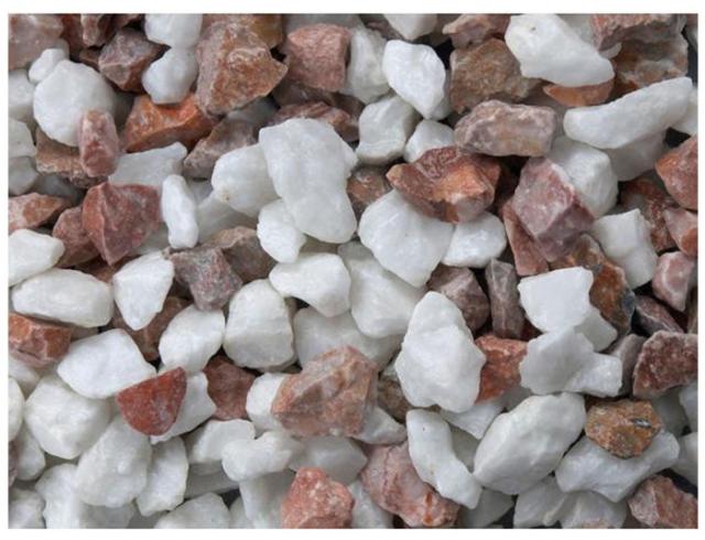 NXstyle 庭園敷砂利 プレシャスグラベル ピンク＆ホワイト 約100kg PG-P10 |b03の通販は