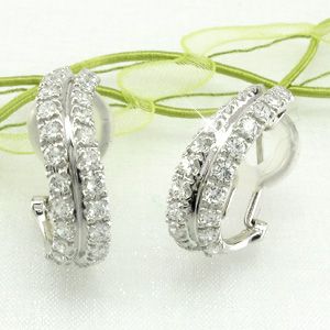 ダイヤモンド イヤリング レディース クリップ ゴールド 18k ピアス パヴェ 18金 K18