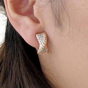 ダイヤモンド イヤリング レディース クリップ ゴールド 18k パヴェ ゴージャスツイスト ヒネリ 18金の通販は ダイヤモンド イヤリング レディース クリップ ゴールド 18k パヴェ ゴージャスツイスト ヒネリ 18金の通販は