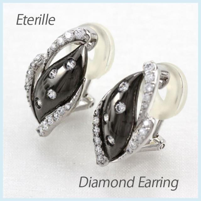 ダイヤモンド イヤリング レディース クリップ ピアス 18k 18金 ゴールド ドロップ ツユ 露 ダイヤ K18の通販は