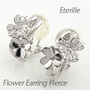 ダイヤモンド イヤリング レディース クリップ ピアス プラチナ 900 フラワー クローバーの通販は 66,770円