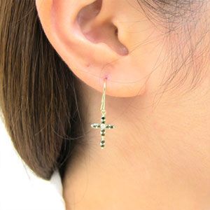 canal４℃ K18 クロス/十字架 ピアス canal4℃ K18 クロス/十字架 ピアス