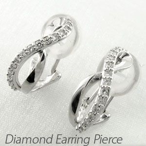 ダイヤモンド イヤリング レディース クリップ ピアス プラチナ 900 シンプル クロスの通販は 63,140円