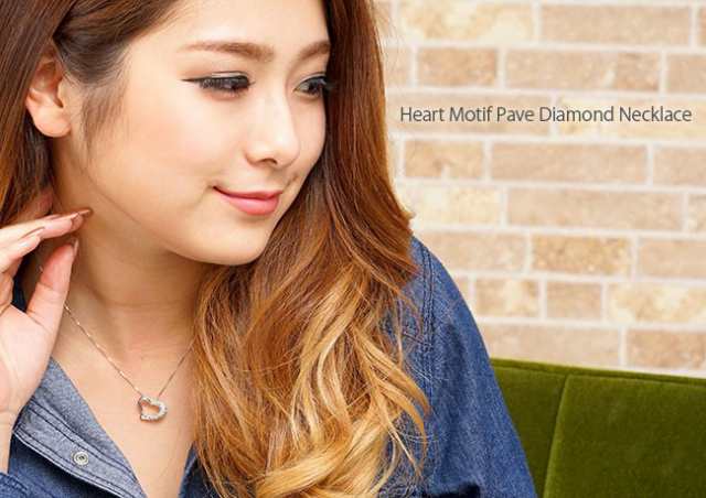 ハート ネックレス ダイヤモンド ゴールド 18k ペンダント オープンハート パヴェ 18金の通販は ハート ネックレス ダイヤモンド ゴールド 18k ペンダント オープンハート パヴェ 18金の通販は