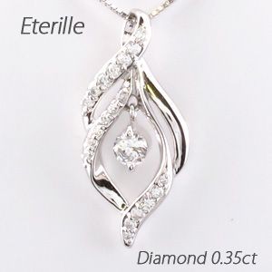 ネックレス ダイヤモンド ゴールド 18k ペンダント 揺レル 18金 K18の通販は