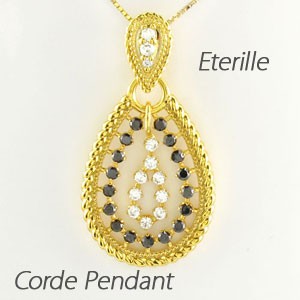 ダイヤモンド ネックレス レディース ゴールド 18k ペンダント アンティーク ミル 18金の通販は 66,000円