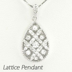 ダイヤモンド ネックレス レディース プラチナ 900 ペンダント ドロップ 露 ペアシェイプ 透カシの通販は 68,090円