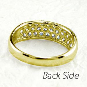 パヴェリング レディース ダイヤモンド ゴールド 18k 1.00ct 18