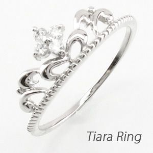 リング 指輪 レディース ダイヤモンド ティアラ 華奢 プラチナ 900の通販は 19,170円