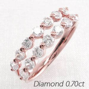 エタニティリング ダイヤモンド ゴールド 指輪 18k ダブル ハーフ 18金 K18の通販は