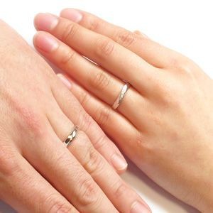 ペアリング イエローゴールド 18k ダイヤモンド 指輪 結婚指輪