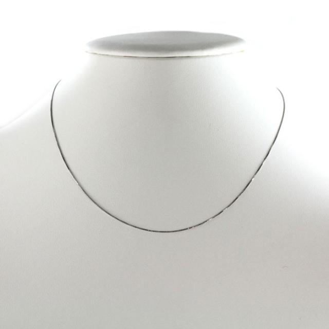 ネックレス チェーン ゴールド ベネチアン k18 18k 18金 ホワイトゴールド レディース 0.8mm 45cm