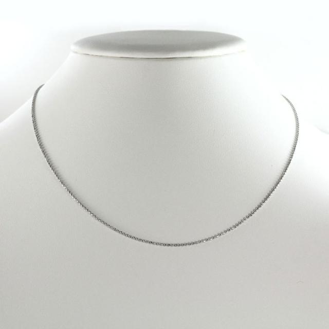 ネックレス チェーン プラチナ カットボール レディース 0.8mm 45cmの通販は 16,117円