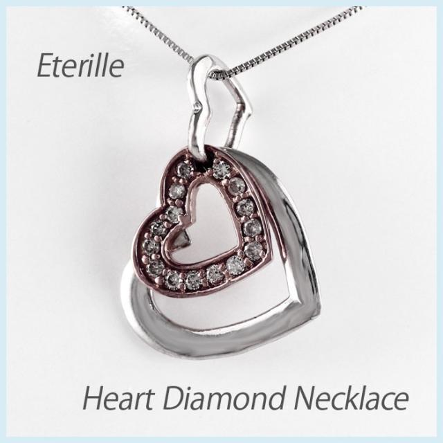 ハート ネックレス ダイヤモンド プラチナ 900 オープンハート ペンダントの通販は