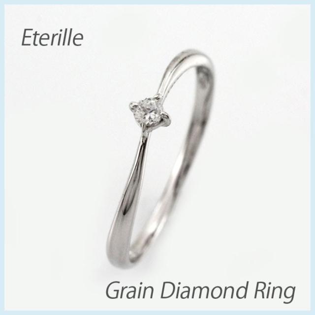 ダイヤモンド リング 指輪 ゴールド 一粒 華奢 ダイヤリング 18金 18k K18の通販は