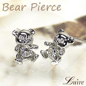 クマピアス アニマル 動物  ベアー  くま 熊 記念日  ピアス k18ゴールドの通販は