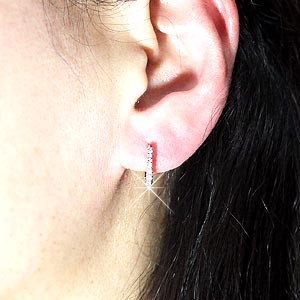 リバーシブル フープピアス コンビ ダイヤ0.50ct 【K18WG/YG リバーシブル フープピアス コンビ ダイヤ0.50ct 【K18WG/YG