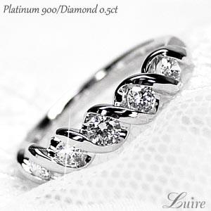 エタニティリング ダイヤリング 0.50ct VS-クラス はさみ留め プラチナ900の通販は