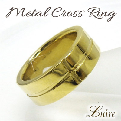 地金 クロス リング 幅広 結婚指輪【K18WG】【K18YG】【K18PG】の通販は