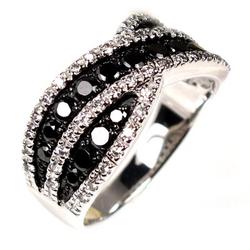 ブラック ダイヤモンド クロスリング プラチナ900の通販は 99,704円