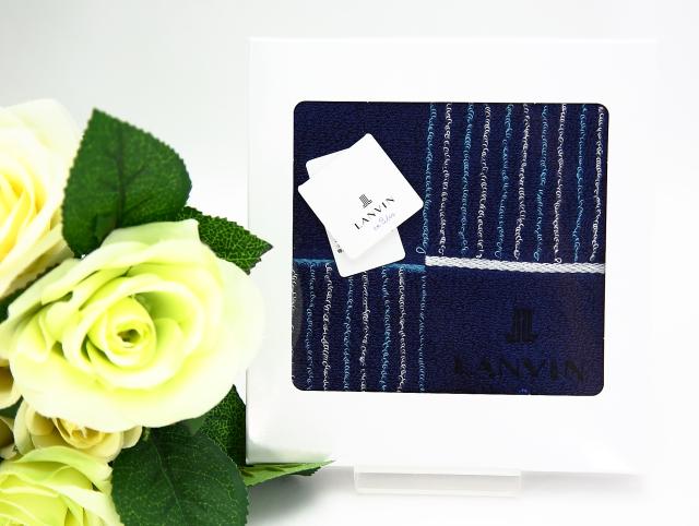 ハンドタオル ギフト メンズ ブランド Lanvin ランバン ストライプ 紳士 男性 誕生日プレゼント お礼 お返し お祝い メール便可の通販はau Pay マーケット フルール ド カメリア