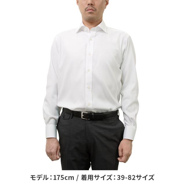 日清紡アポロコット クラシック ワイドカラー レギュラーフィット 長袖 ワイシャツ メンズ 形態安定【CFD123-201】_2