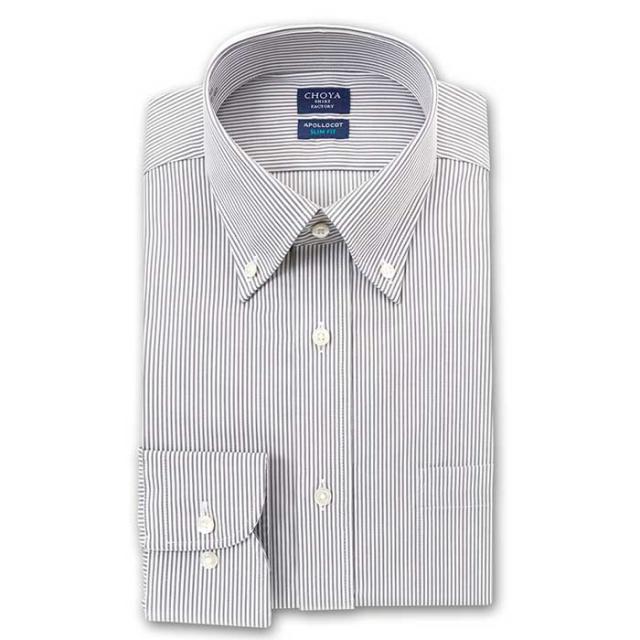 CHOYA SHIRT FACTORY スリムフィット アポロコット 長袖 CHOYA SHIRT FACTORY スリムフィット アポロコット 長袖