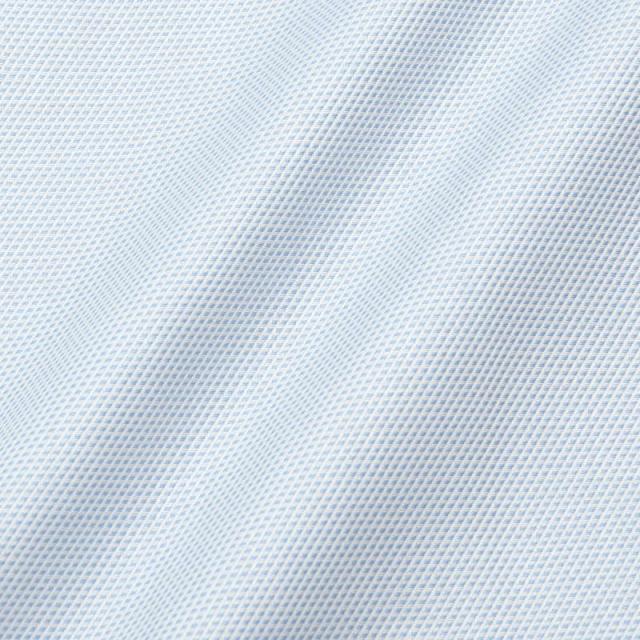 日清紡アポロコット 長袖 ワイシャツ メンズ 形態安定加工 ブルー 青 ボタンダウン |綿100％ 【CFD975-250】_2