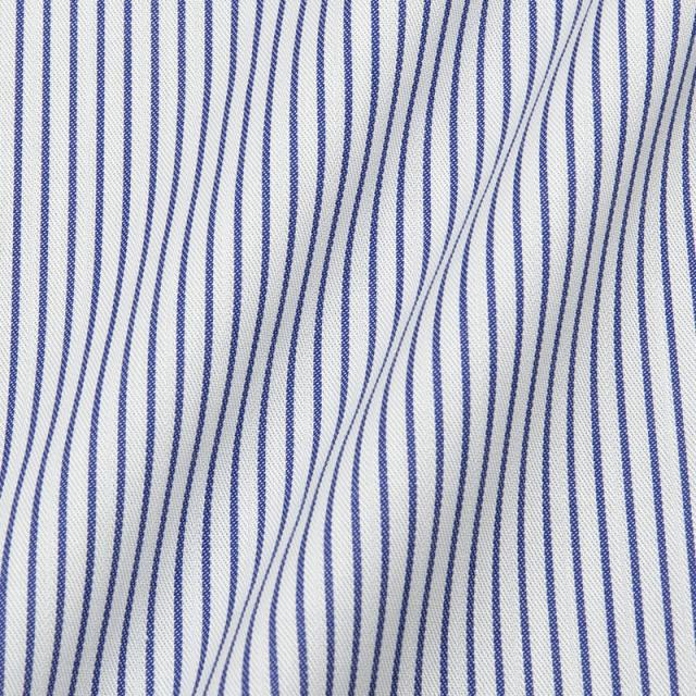 日清紡アポロコット 長袖 ワイシャツ メンズ 形態安定加工 ブルー 青