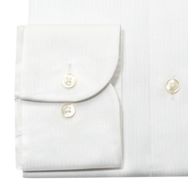 日清紡アポロコット スリムフィット 長袖 ワイシャツ スリムフィット