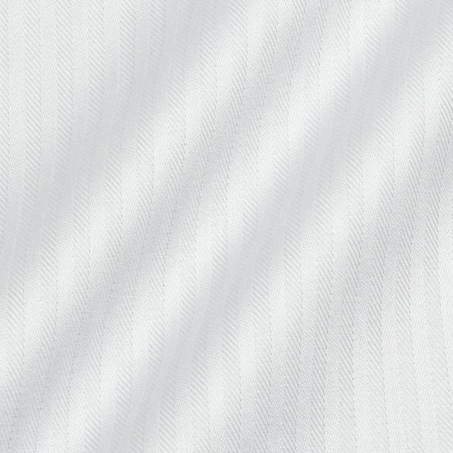 長袖 ワイシャツ メンズ 綿100％ 形態安定加工 ホワイト ドビー ストライプ ボタンダウンカラー【CLD800-200】_2