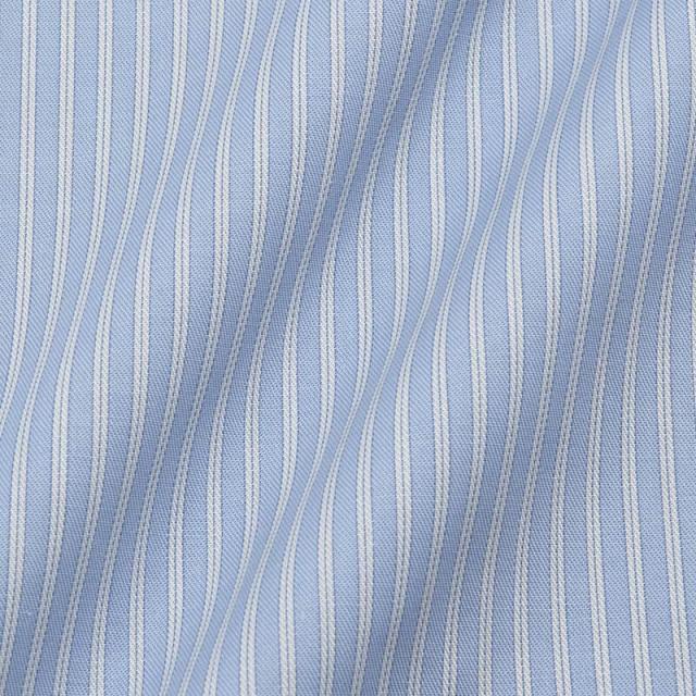 長袖 ワイシャツ メンズ 綿100％ 形態安定加工 ブルー ストライプ ボタンダウンカラー CHOY【CLD900-450】_2