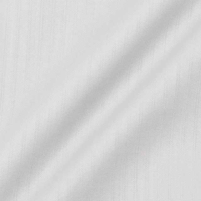 半袖シャツ ワイシャツ メンズ 綿100％ 形態安定加工 ホワイト ドビー ストライプ ボタンダウン【CLN400-200】_2