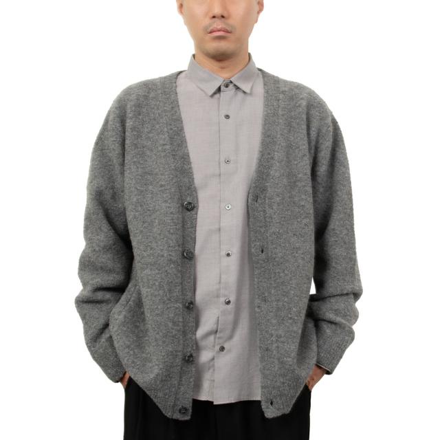 カーディガン ウール カジュアル グレー 秋冬 無地 メンズ CHOYA NEXT【CNC900-280】