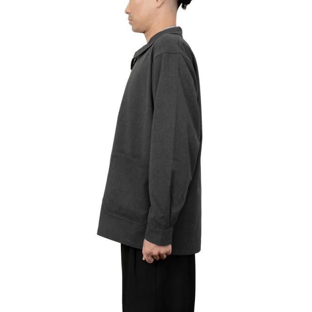 LQ Y's for men グレー カバーオール　ジャケット　 ウール カバーオール ジャケット カジュアル グレー 無地 メンズ CHOYA NEXT