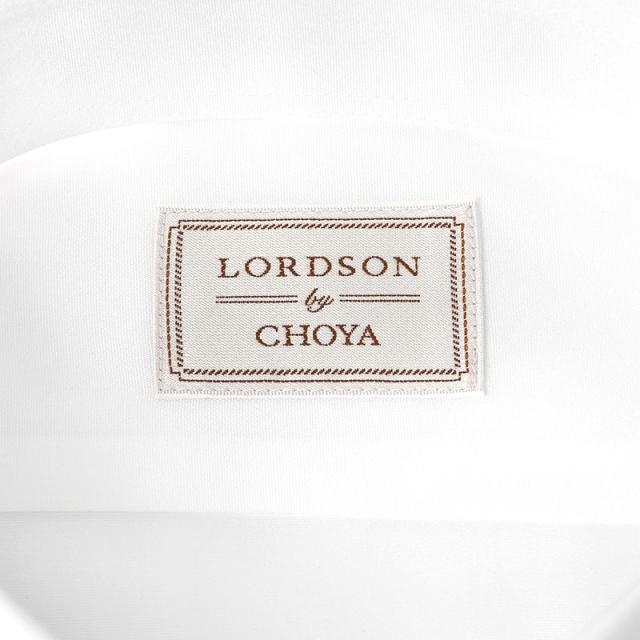 LORDSON by CHOYA 長袖 ワイシャツ メンズ 春夏秋冬 形態安定加工 白無地 ブロード【COD002-100】_7