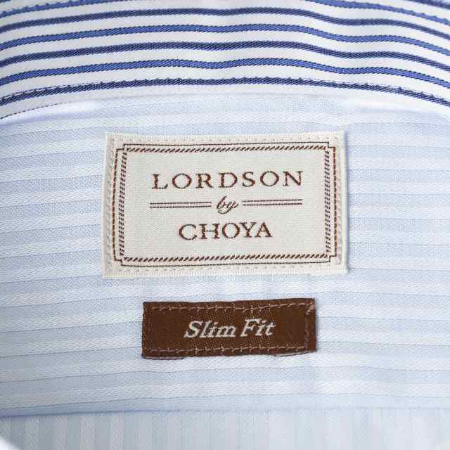 LORDSON by CHOYA Slim Fit 長袖 ワイシャツ メンズ ボタンダウン シャツ 【COD061-250】