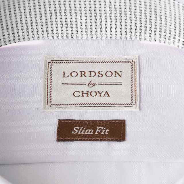 LORDSON by CHOYA Slim Fit 長袖 ワイシャツ メンズ カッタウェイ シャツ 【COD065-210】