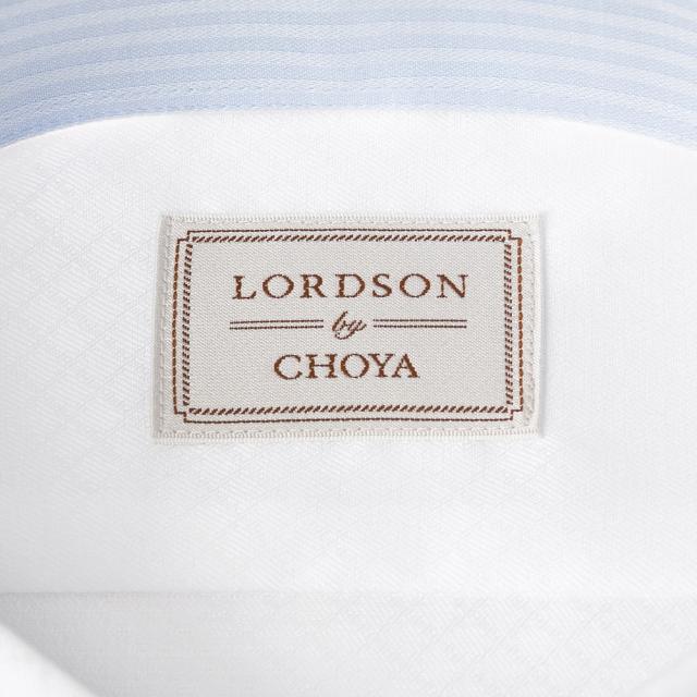 LORDSON by CHOYA 長袖 ワイシャツ メンズ 春夏秋冬 形態安定加工 白ドビー ダイヤ【COD913-200】_6
