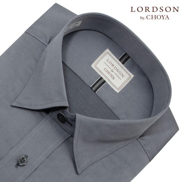 LORDSON by CHOYA ロードソン 長袖 ワイシャツ メンズ 形態安定加工 グレー スナッ【COD931-280】_1