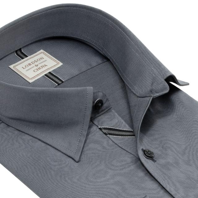 LORDSON by CHOYA ロードソン 長袖 ワイシャツ メンズ 形態安定加工 グレー スナッ【COD931-280】_5