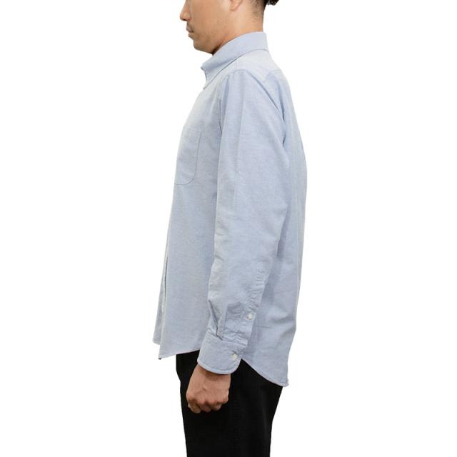 シャツ カジュアルシャツ オックスフォードシャツ ボタンダウン ブルー