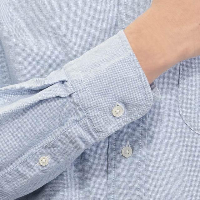 シャツ カジュアルシャツ オックスフォードシャツ ボタンダウン ブルー 青 無地 メンズ 綿100％【CTD300-255】 シャツ カジュアルシャツ オックスフォードシャツ ボタンダウン ブルー