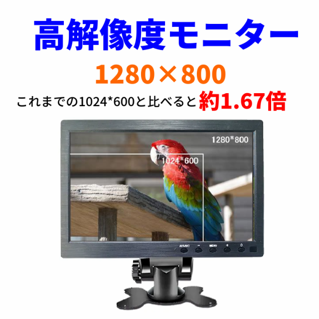 10.1インチ テレビモニター IPS液晶 ミラーリング モバイルモニター デュアルモニター ゲーミングモニター スピーカー内蔵 HDMI VGA  BNC の通販はau PAY マーケット - 株式会社ＴＫサービス au PAY マーケット店 | au PAY マーケット－通販サイト