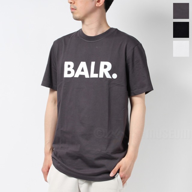 新品 BALR. ボーラー ボックスロゴ 半袖 Tシャツ メンズ グレー XS